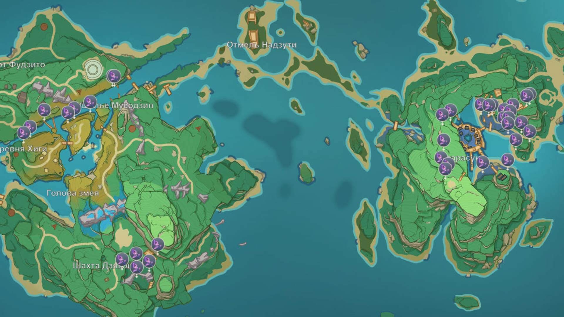 Карта где найти траву наку | Genshin Impact