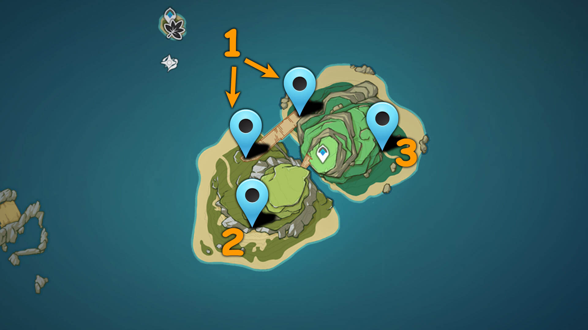 Испытания на время на острове Пудинга Карта 1
